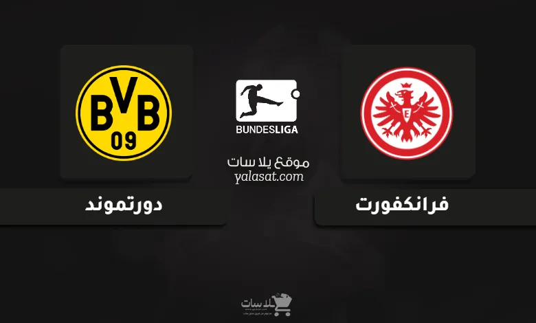 قنوات مباراة فرانكفورت ودورتموند الدوري الألماني 2025